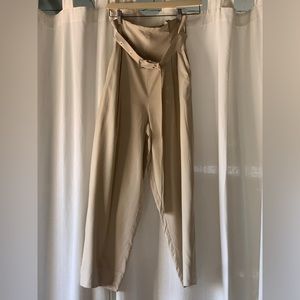 Silk Babaton Paperbag Trousers